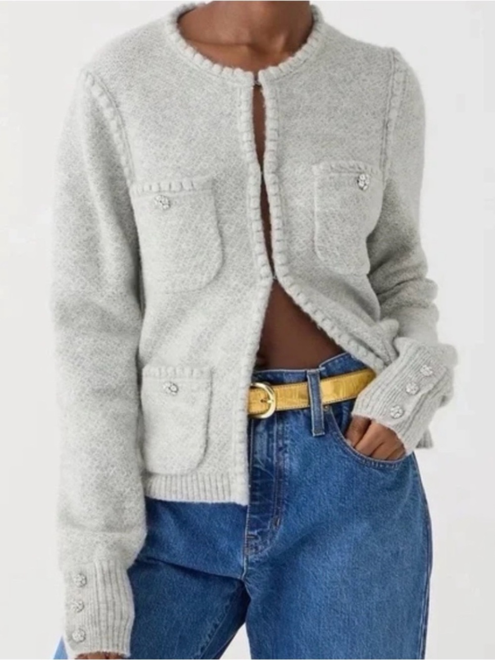 J.Crew Odette sweater lady jacket Size Medium